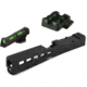 ZEV Technologies Dragonfly Black G17 Absolute Cowitness W/ HiViz LITEWAVE, Interchangeable Rear Sight &amp; Fiber Optic Front Sight Red/Green