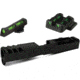 ZEV Tech Z19 Spartan Blk Gen 3 Stripped RMR Cover W/ HiViz LITEWAVE Rear Sight &amp; Fiber Optic Front Sight Red/Green