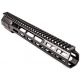 ZEV Technologies AR-15 Picatinny Wedge Lock Handguard, Extended Length, 12.625in, Black, HG-556-WEDGE-12