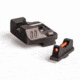ZEV Technologies Combat Sight Set, .215 Fiber Optic Front, Combat v3 Rear, Black SIGHT.SET-215-FO-COM3-B