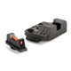 ZEV Technologies Combat Sight Set, .215 Fiber Optic Front, Combat v3 Rear, SIGHT.SET-215-FO-COM3-B