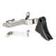 ZEV Technologies PRO Glock Pistol Trigger Upgrade Bar Kit, Glock 17/19/19X/22/23/26, Curved, Black/Black, CFT-PRO-BAR-5G-B-B