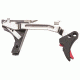 Zev Technologies Fulcrum Drop In Trigger Kit Black Trigger Pad With Red Safety For Gen 1/2/3 Glock 17/19/26/34