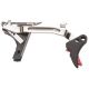 Zev Technologies Fulcrum Drop In Trigger Kit Black Trigger Pad With Red Safety For Gen 4 Glock 17/19/26/34 DRP-4G9-B-R