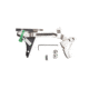 Zev Technologies Fulcrum Drop In Trigger Kit Stainless Trigger Pad With Black Safety For Gen 4 Glock 22/23/24/27/31/32/33/35