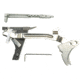 Zev Technologies Fulcrum Ultimate Trigger Kit Stainless Trigger Pad With Black Safety For Gen 3 Glock 20/29