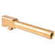 ZEV Technologies G17 9MM Threaded Dimpled Barrel, Gold, ZT-BBL-17-DS-GLD