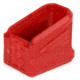 ZEV Technologies Magazine Basepad +5 for Glock 17, Polymer, Red, BPAD-G17-5-R