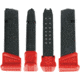 ZEV Technologies Polymer Glock 17 +5 Rounds Pistol Magazine Extension, Red, 5, BPAD-G17-5-R