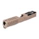 ZEV Technologies Z19 Enhanced SOCOM 3rd Gen Glock DPP Striped Slide Kit, FDE SLD.KIT-Z19-3G-ESOC-DPP-FDE