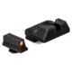 ZEV Technologies ZEV Combat Night Sight Set, .215 Tritium Front w/ Orange Ring, Standard Rear, SIGHT.SET-215-NS-COM3-B