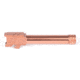 ZEV Technologies Glock 19 Gen1-5 9mm Luger PRO Match Grade Threaded Pistol Barrel, 1-10 Twist, 1/2X28, Bronze PVD, BBL-19-PRO-TH-BRZ