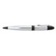 Zippo Allegheny Solid Brass Ball Point Pen, Chrome/Black 41029