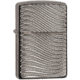 Zippo Armor Black Ice Deep Carve Lighter, Sleek Design 9000761