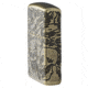 Zippo Armor Freedom Skull Antique Brass Lighter w/ Click, Brass, One Size, 490351909KJHFa777