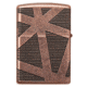 Zippo Armor Geometric 360 Design Lighter w/ Click, Brass, One Size, 49036