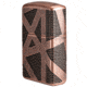 Zippo Armor Geometric 360 Design Lighter w/ Click, Brass, One Size, 49036