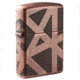 Zippo Armor Geometric 360 Design Lighter w/ Click, Brass, One Size, 49036