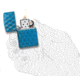 Zippo Armor High Polish Diamonds Lighter w/ Click, Blue, One Size, 29964