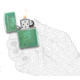 Zippo Armor High Polish Elegant Dragon Lighter w/ Click, Green, One Size, 49054