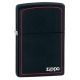 Zippo Classic Style Lighter w/ Border, Black Matte 218ZB