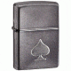 Zippo Chrome, Gray Dusk, Stamped Spade, ZI28379