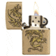 Zippo Dragon Design Brushed Brass Pocket Lighter 29725