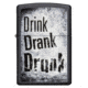 Zippo Drink Drank Drunk Pocket Lighter, 29618