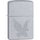 Zippo Eagle Lighter, Satin Chrome, 1.44 x 2.25, 205-077493