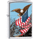 Zippo Eagle with Flag Lighter, 1.44 x 2.25, 250-077565