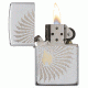 Zippo Flame Rays Design Pocket Lighter 29726