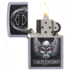 Zippo Harley Davidson Skull Street Chrome Lighter 29558