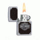 Zippo Harley Davidson Carbon Fiber Classic Style Lighter, Satin Chrome 24025