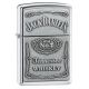 Zippo Jack Daniels Classic Style Emblem Lighter, High Polish Chrome 250JD427