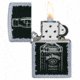 Zippo Jack Daniel's Pocket Lighter, Street Chrome, 29758