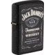 Zippo Jack Daniels Lighter, Black Matte, 1.44 x 2.25, 49281