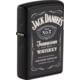 Zippo Jack Daniels Lighter, Black Matte, 1.44" x 2.25", 49281
