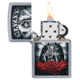 Zippo Mayans Pocket Lighter, Brushed Chrome, 49019