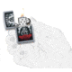 Zippo Mayans Pocket Lighter, Brushed Chrome, 49019