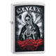 Zippo Mayans Pocket Lighter, Brushed Chrome, 49019