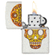 Zippo Sugar Skull Pocket Lighter, White Matte, 49003