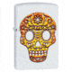 Zippo Sugar Skull Pocket Lighter, White Matte, 49003