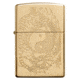 Zippo Tiger and Dragon Design Pocket Lighter, Polish Brass, 49024