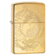Zippo Tiger and Dragon Design Pocket Lighter, Polish Brass, 49024