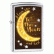 Zippo To the Moon Lighter, High Polish Chrome 29059