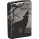 Zippo Wolf Lighter, Black Ice, 1.44 x 2.25, 49188