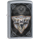 Zippo Wolf Lighter, Street Chrome, 1.44 x 2.25, 207-077511