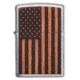 Zippo WOODCHUCK USA American Flag Pocket Lighter, 29966