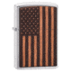 Zippo WOODCHUCK USA American Flag Pocket Lighter, 29966