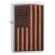 Zippo WOODCHUCK USA American Flag Pocket Lighter, 29966